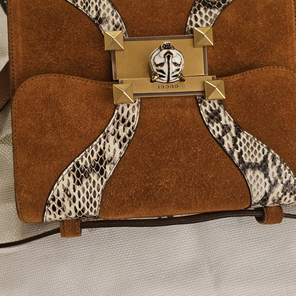 Gucci Brown Suede Shoulder Bag - Picture 12 of 16